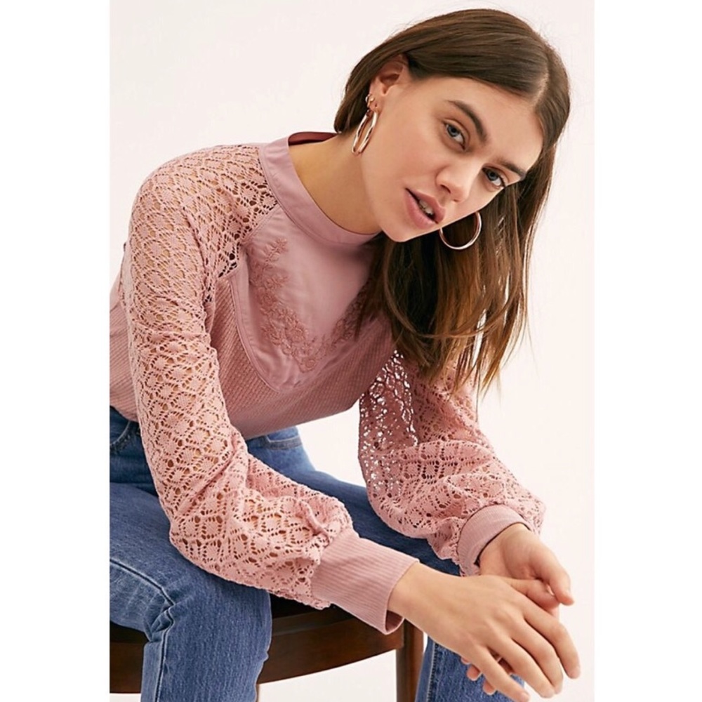Free People Sweetest Thing Thermal in Rose